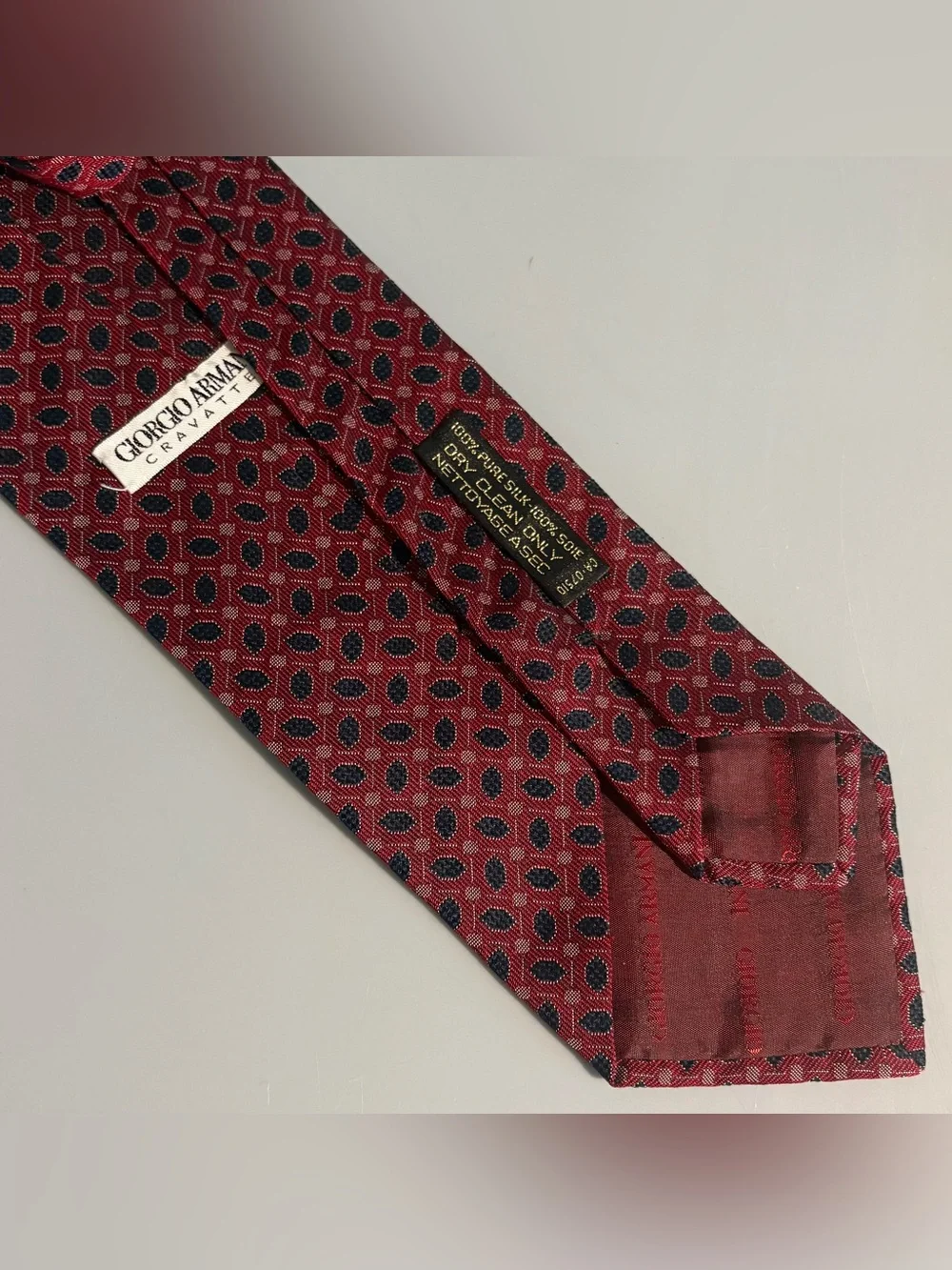 Giorgio Armani luxury silk tie